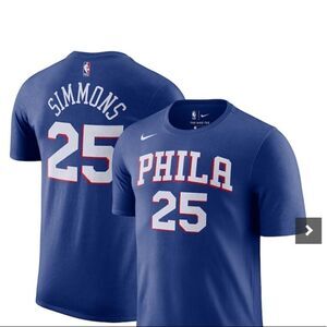 Sz XXL Nike Ben Simmons Philadelphia 76ers Player Name & Number